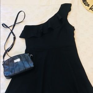 One-shoulder little black dress NWOT